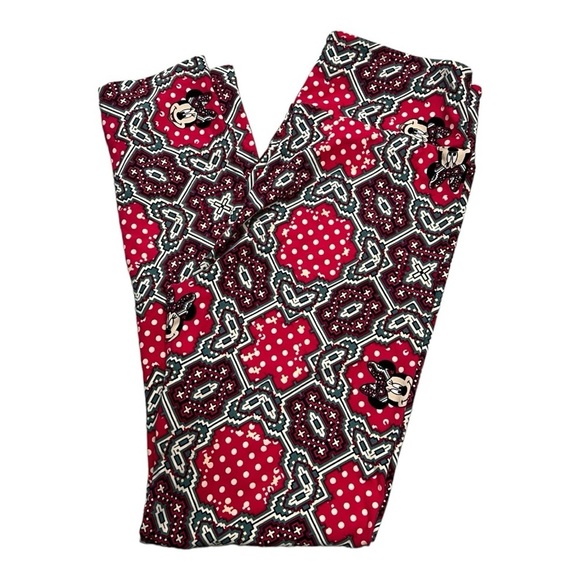 LulaRoe Disney’s Minnie Mouse Geometric Leggings Size OS (2-10) - Picture 4 of 10